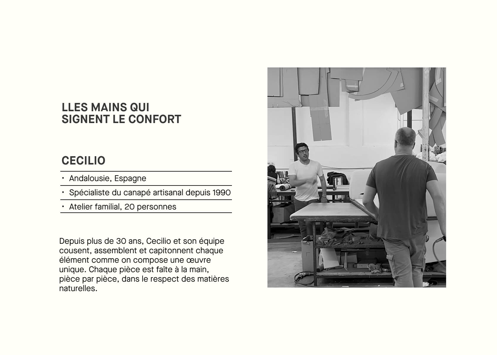 Canapé 3 places en lin LENO