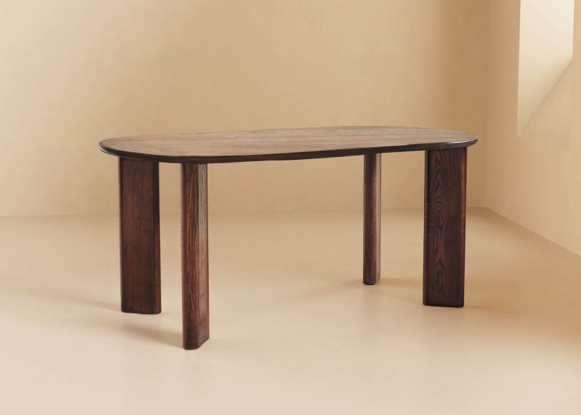 Table à manger rectangulaire en bois BAOBAB