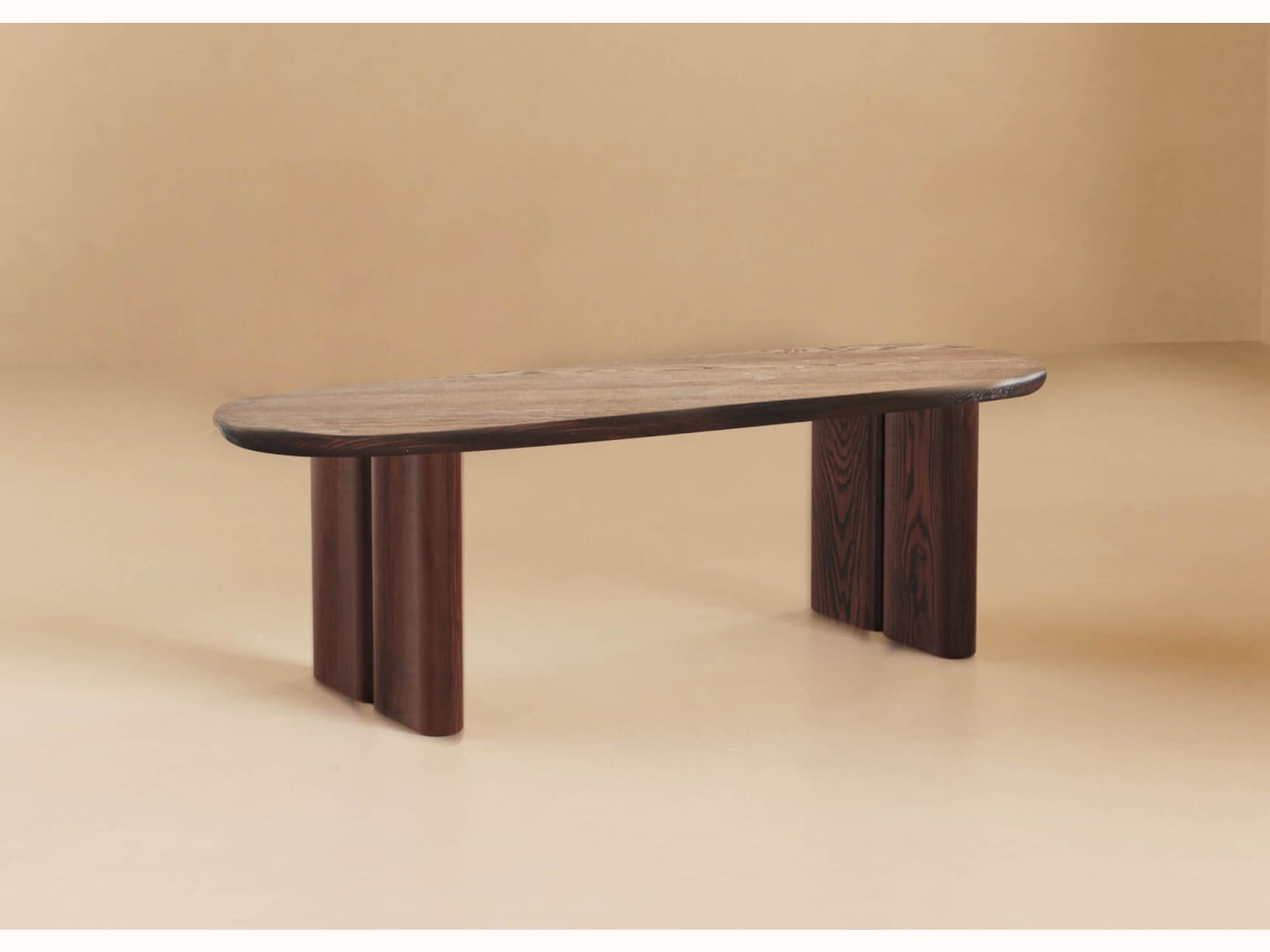 Table basse ovale en bois massif BAOBAB - 120 cm
