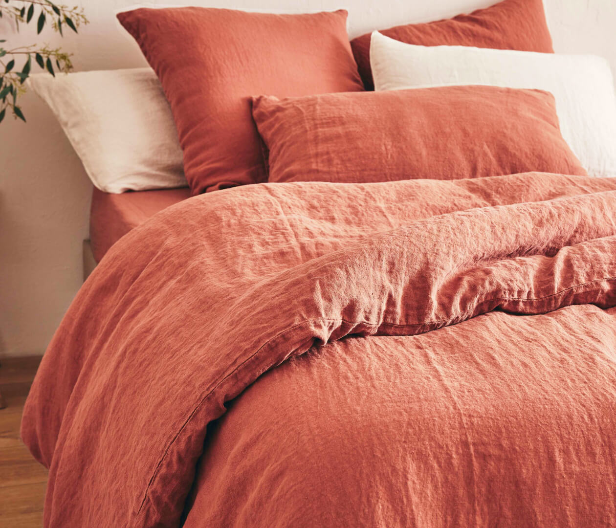 Housse de couette en lin lavé