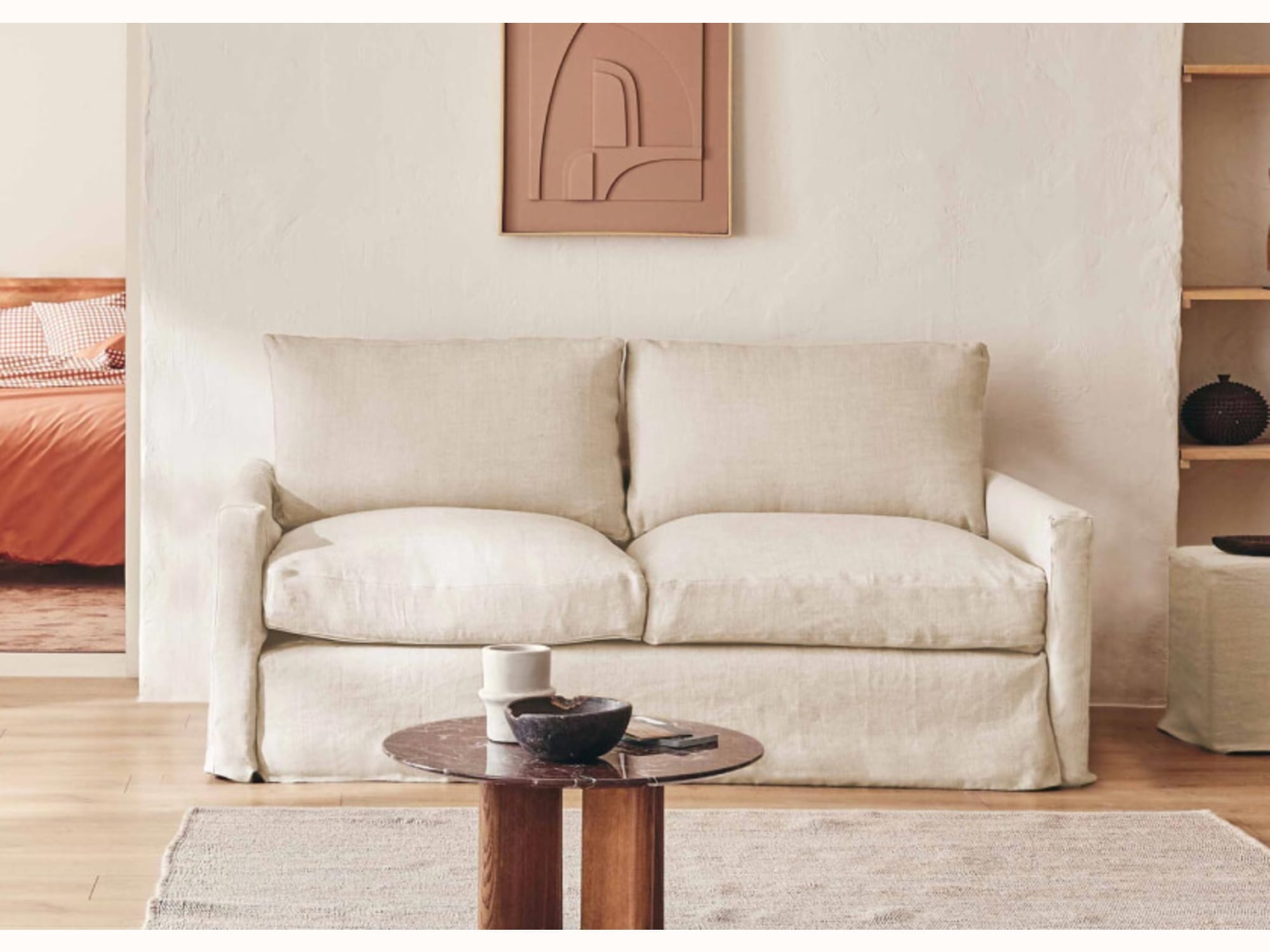 Canapé 3 places en lin LENO