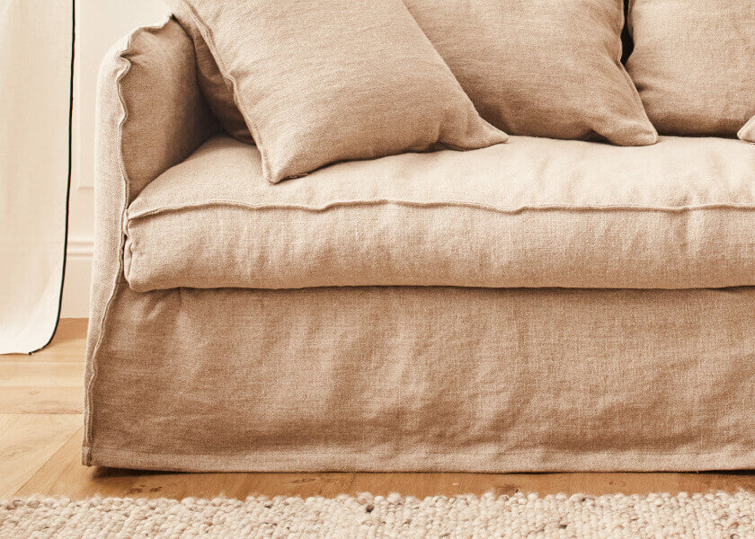 Canapé convertible en lin OLIA