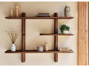 Étagère murale modulable en bois massif BAOBAB