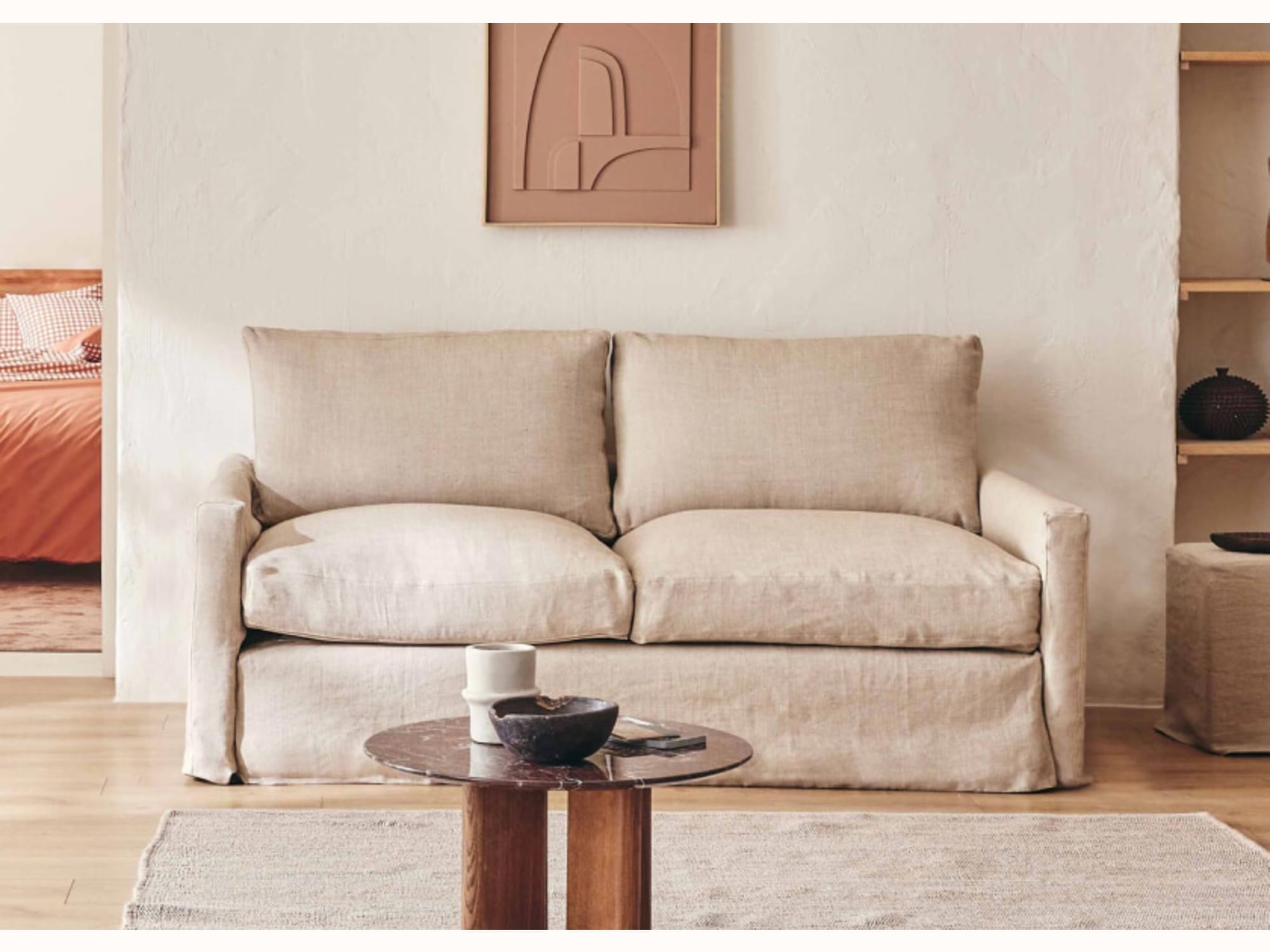 Canapé 3 places en lin LENO