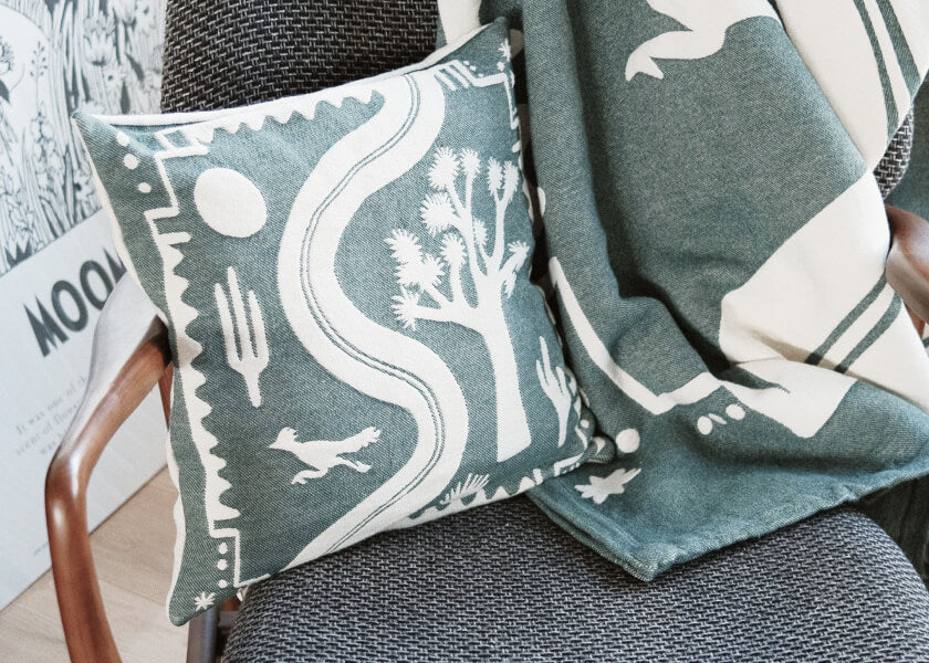 Housse de coussin en coton - Kipli x Coline