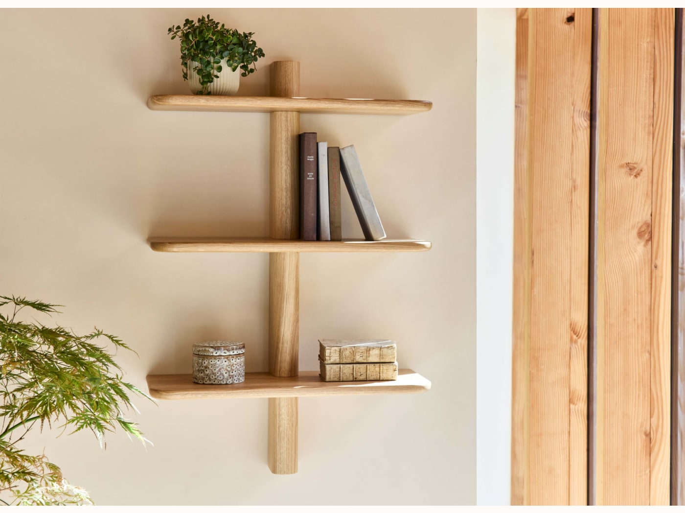 Étagère murale en bois massif BAOBAB - 3 tablettes