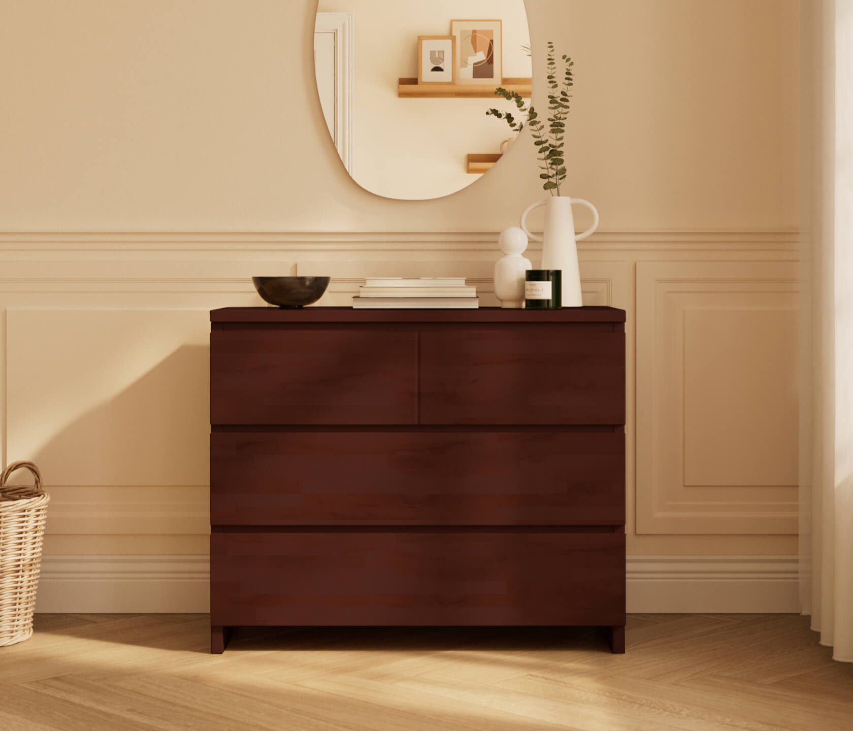 Commode en bois massif AVA