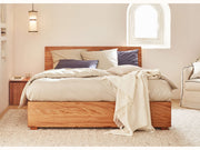 Lit coffre en bois massif LUCA