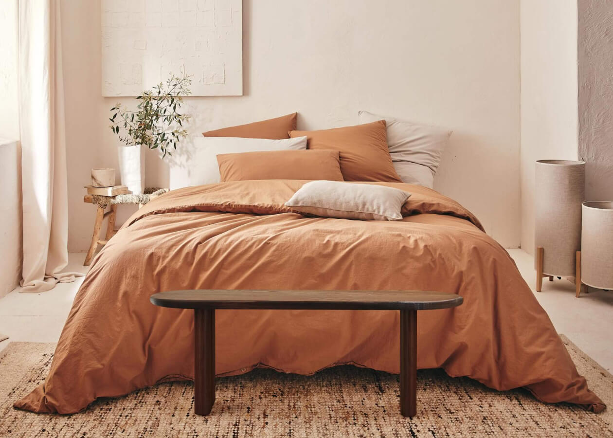 Banc ovale en bois massif BAOBAB - 120 cm