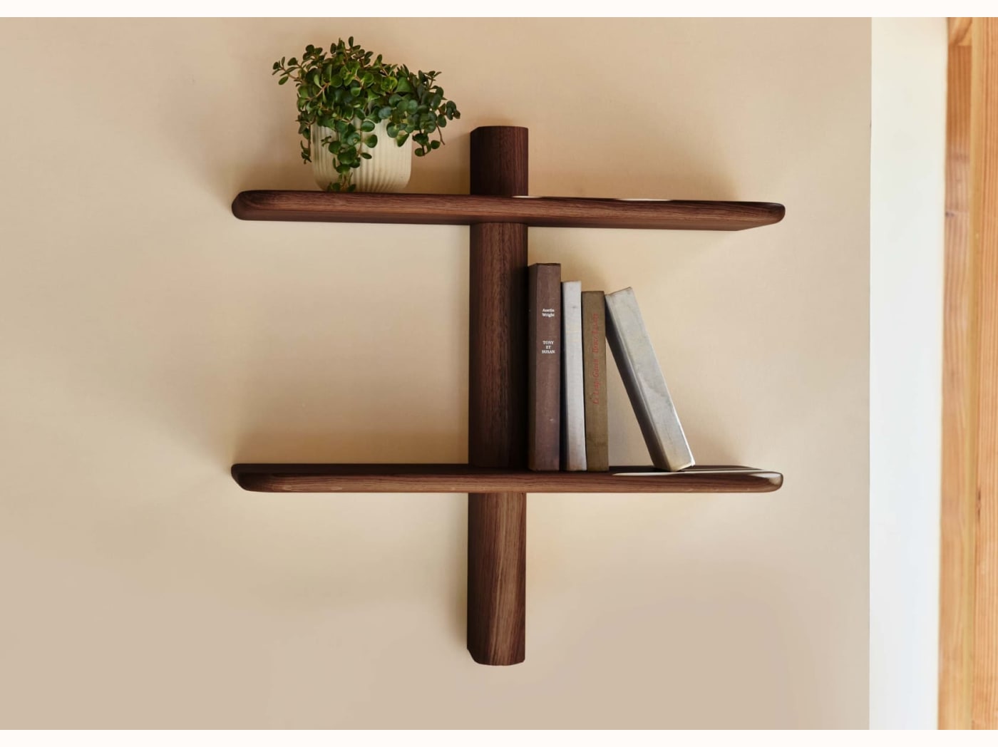 Étagère murale en bois massif BAOBAB - 2 tablettes