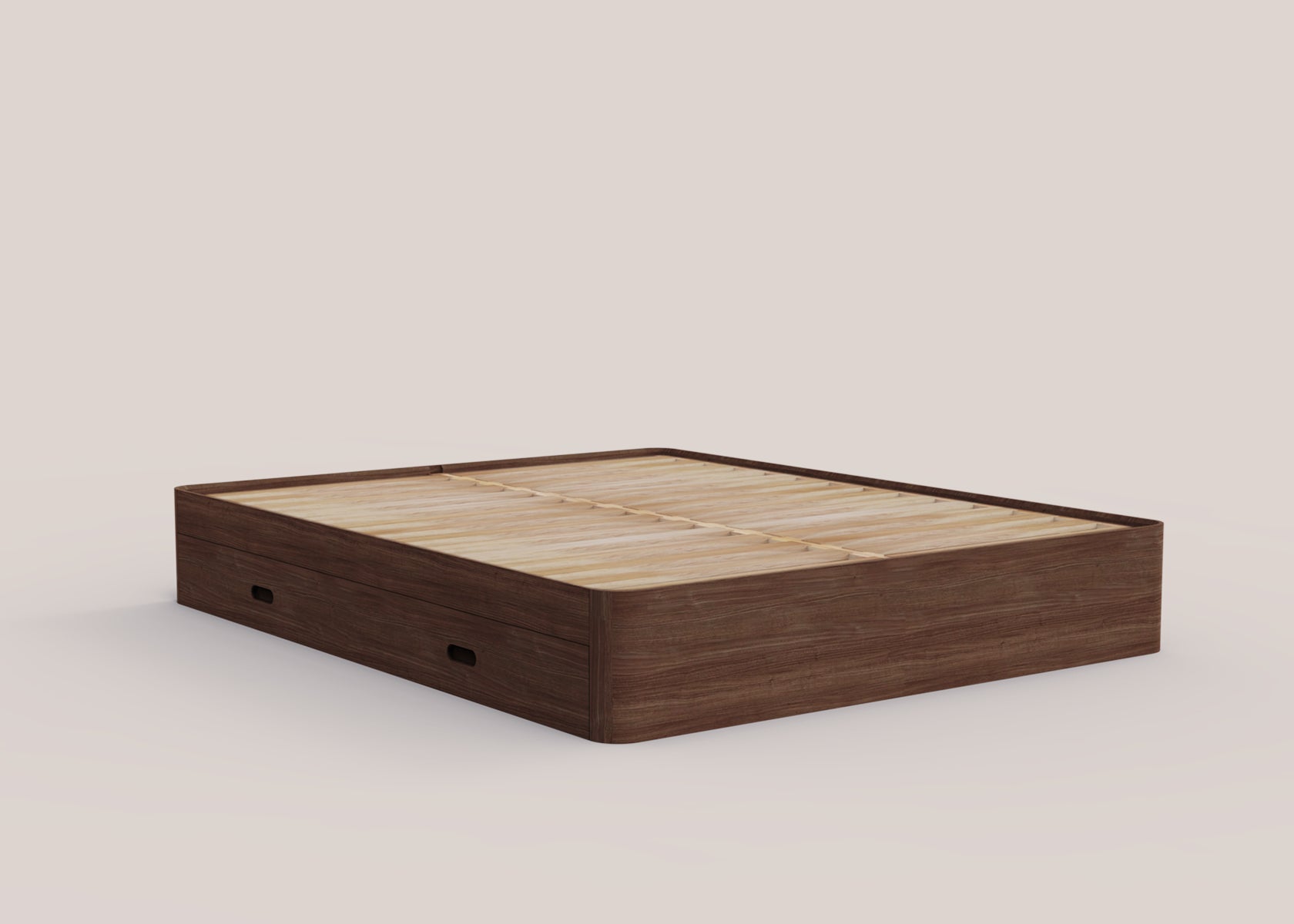 Lit avec sommier en chêne massif NÉNUPHAR.