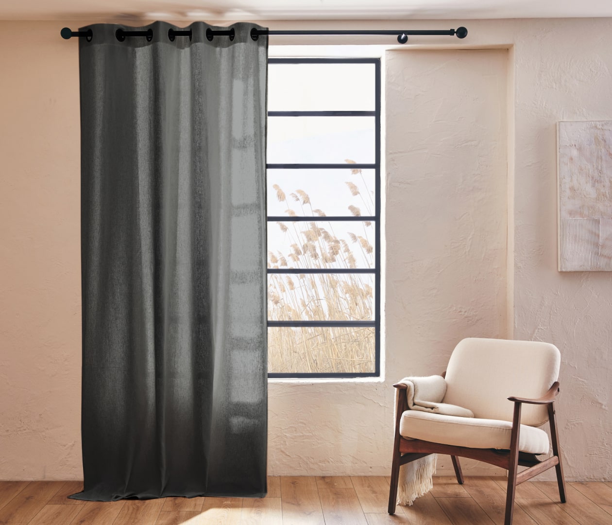 Rideau en lin naturel ALYA