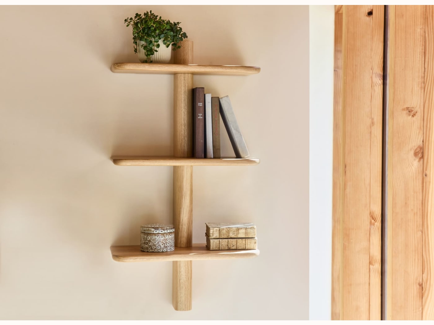 Étagère murale en bois massif BAOBAB - 3 tablettes