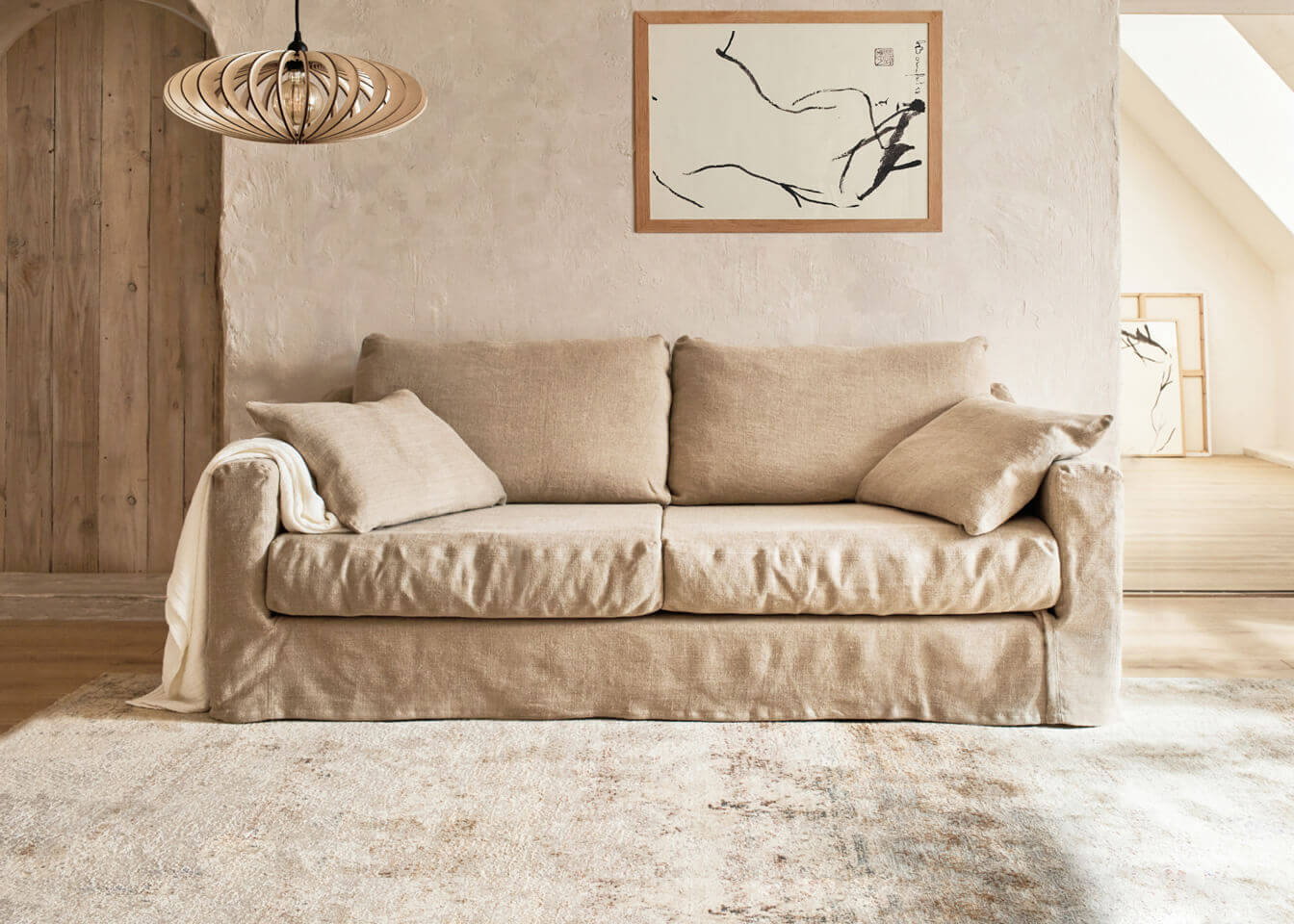 Canapé en lin PALM