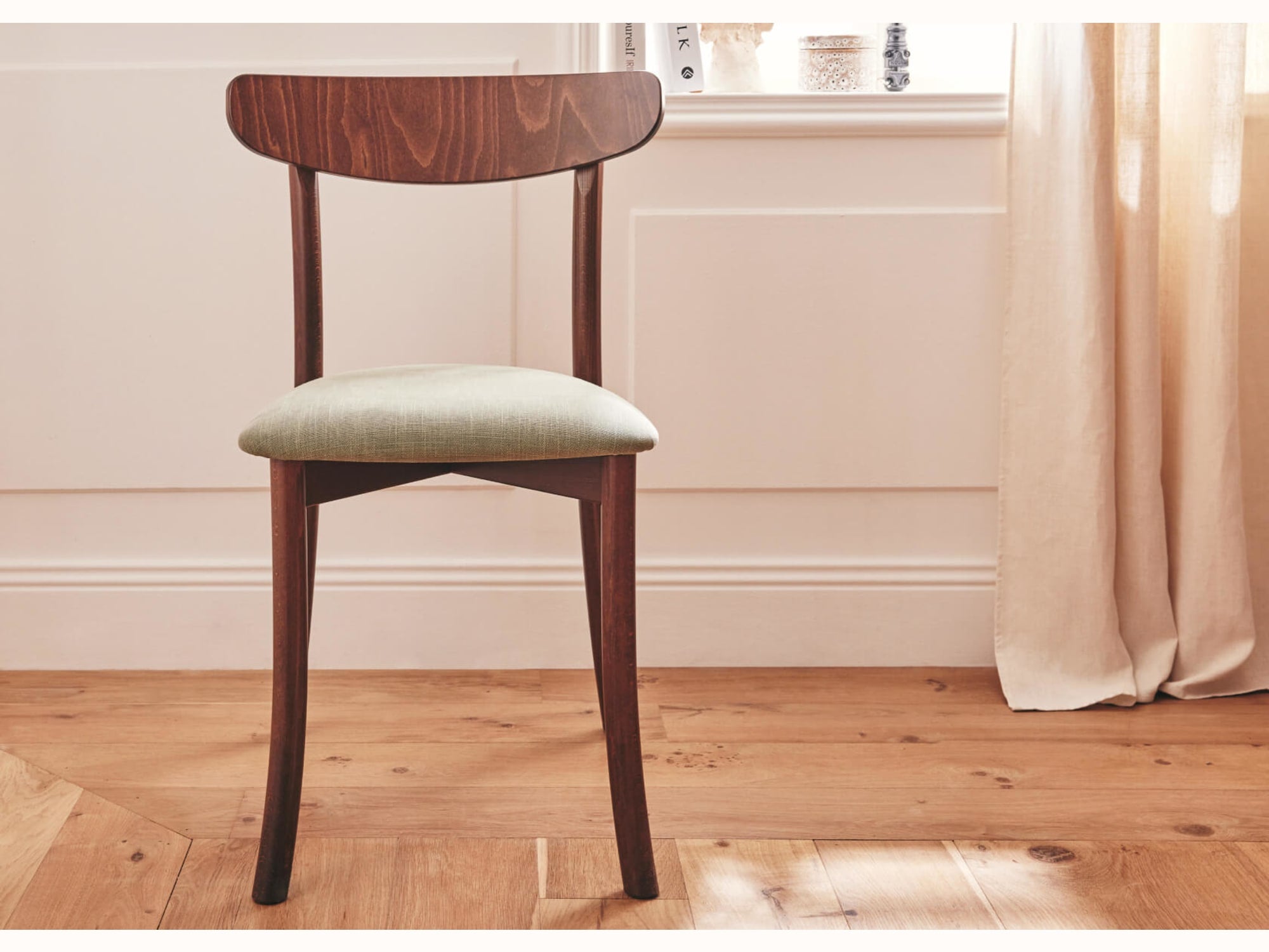 Chaise en bois massif TULIPE (lot de 2)