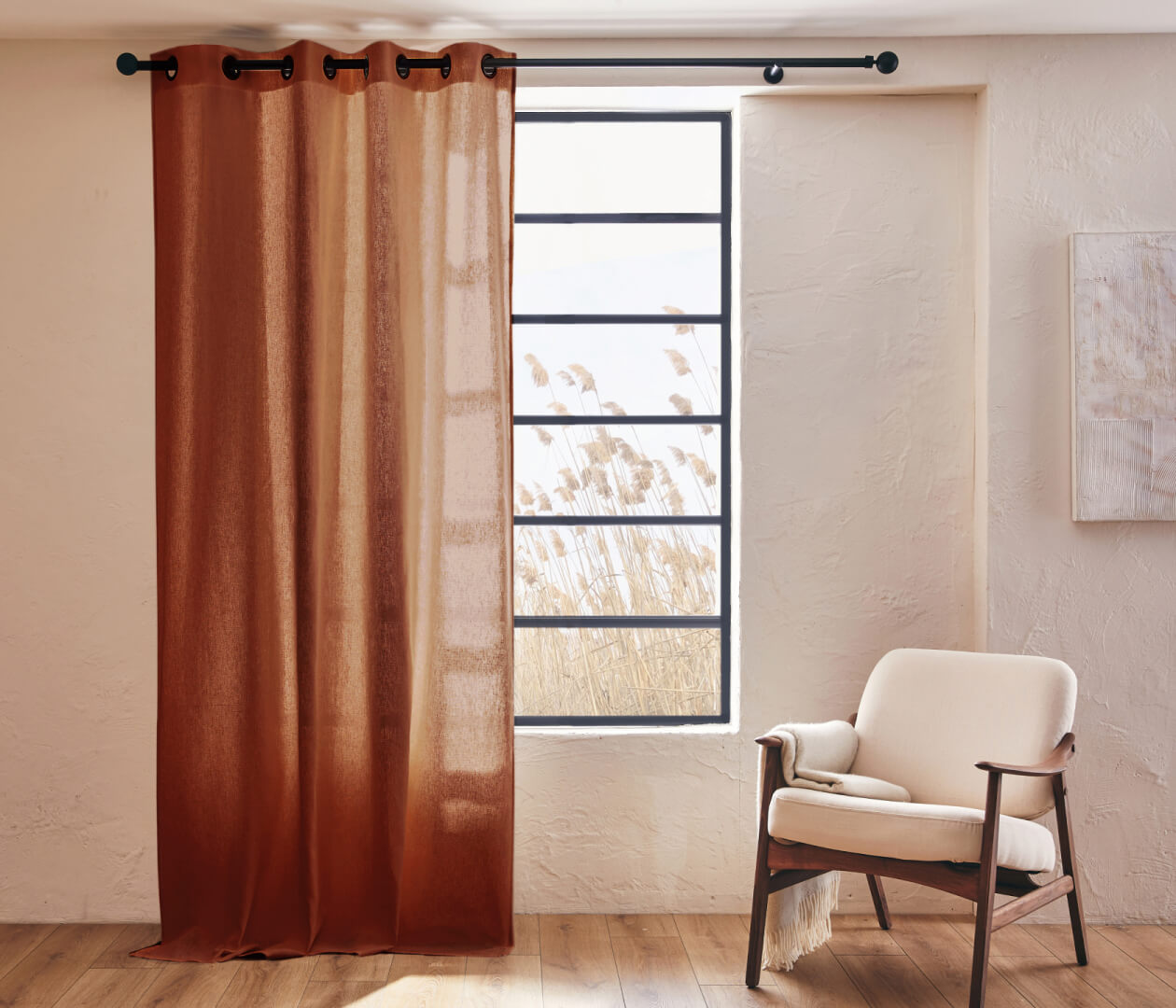 Rideau en lin naturel ALYA