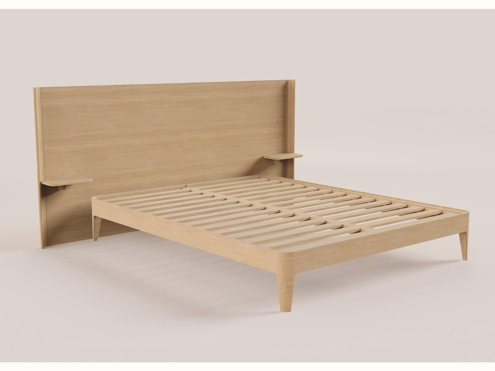 Lit avec sommier en chêne massif CLAIRIÈRE