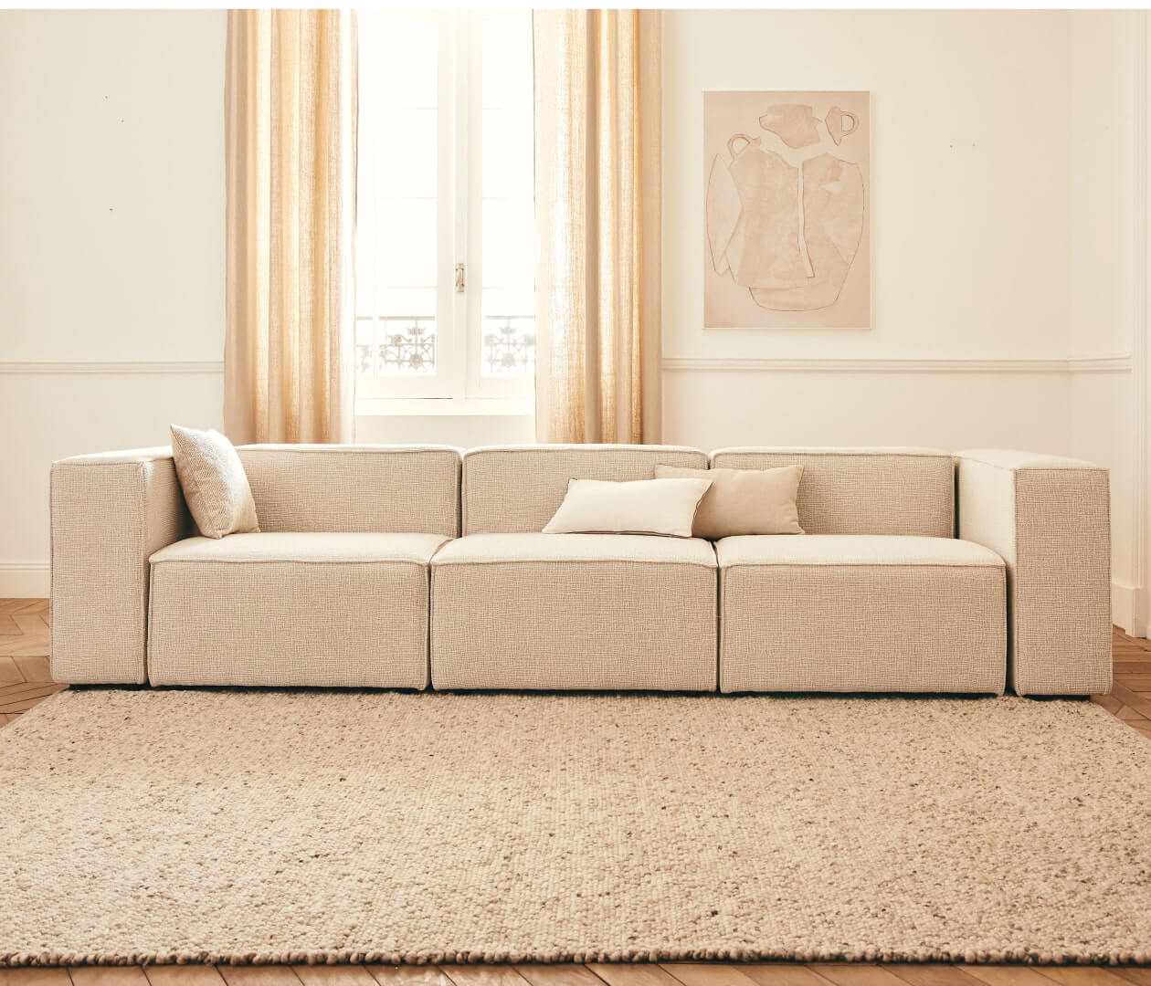 Canapé modulable 4 places ARIA