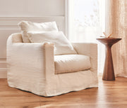 Fauteuil en lin PALM