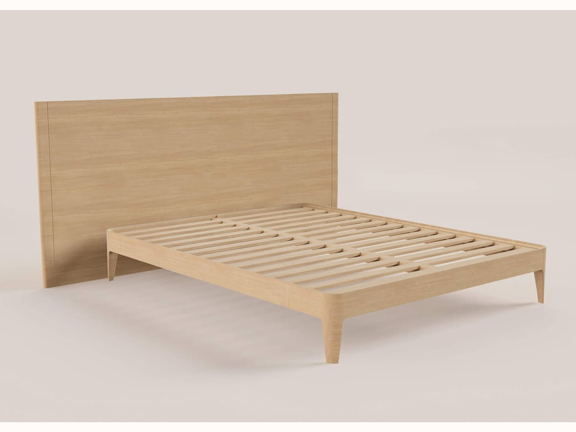 Lit avec sommier en chêne massif CLAIRIÈRE