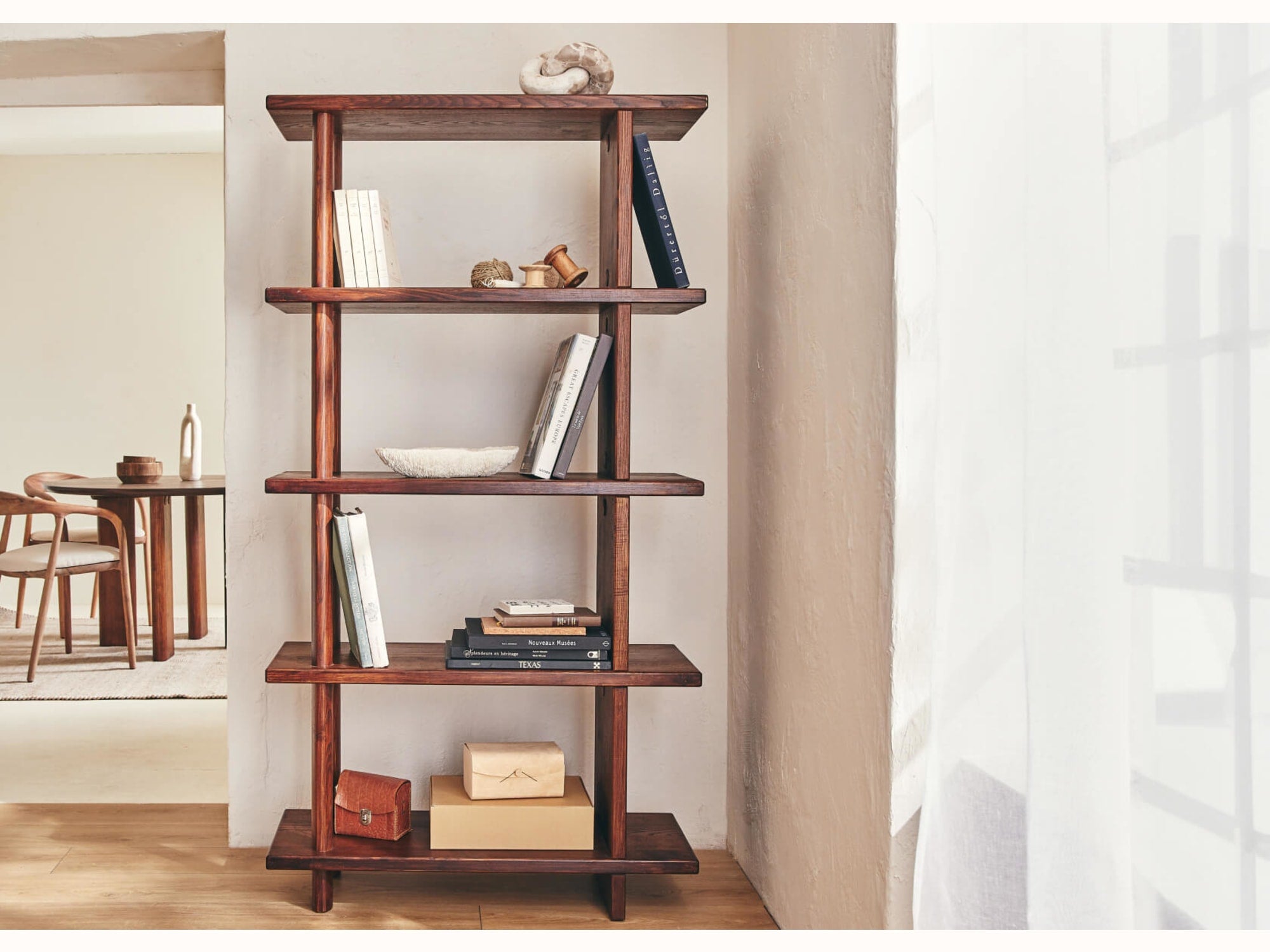 Étagère haute en bois massif TORII