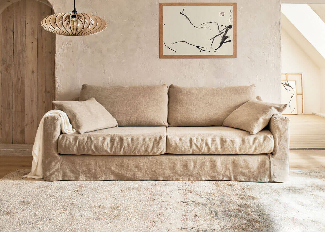 Canapé en lin PALM