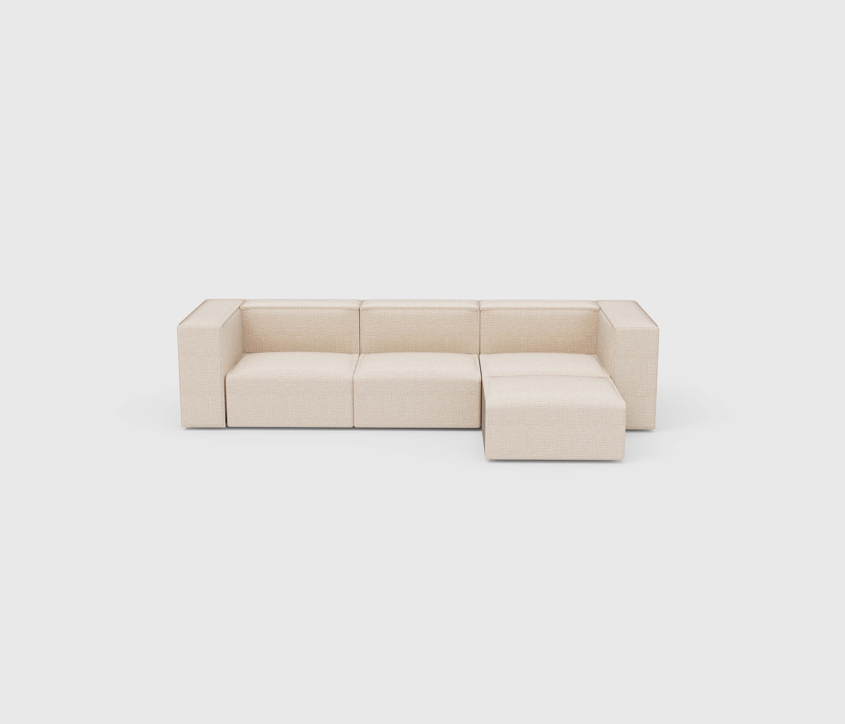 Canapé 4 places avec angle modulable ARIA