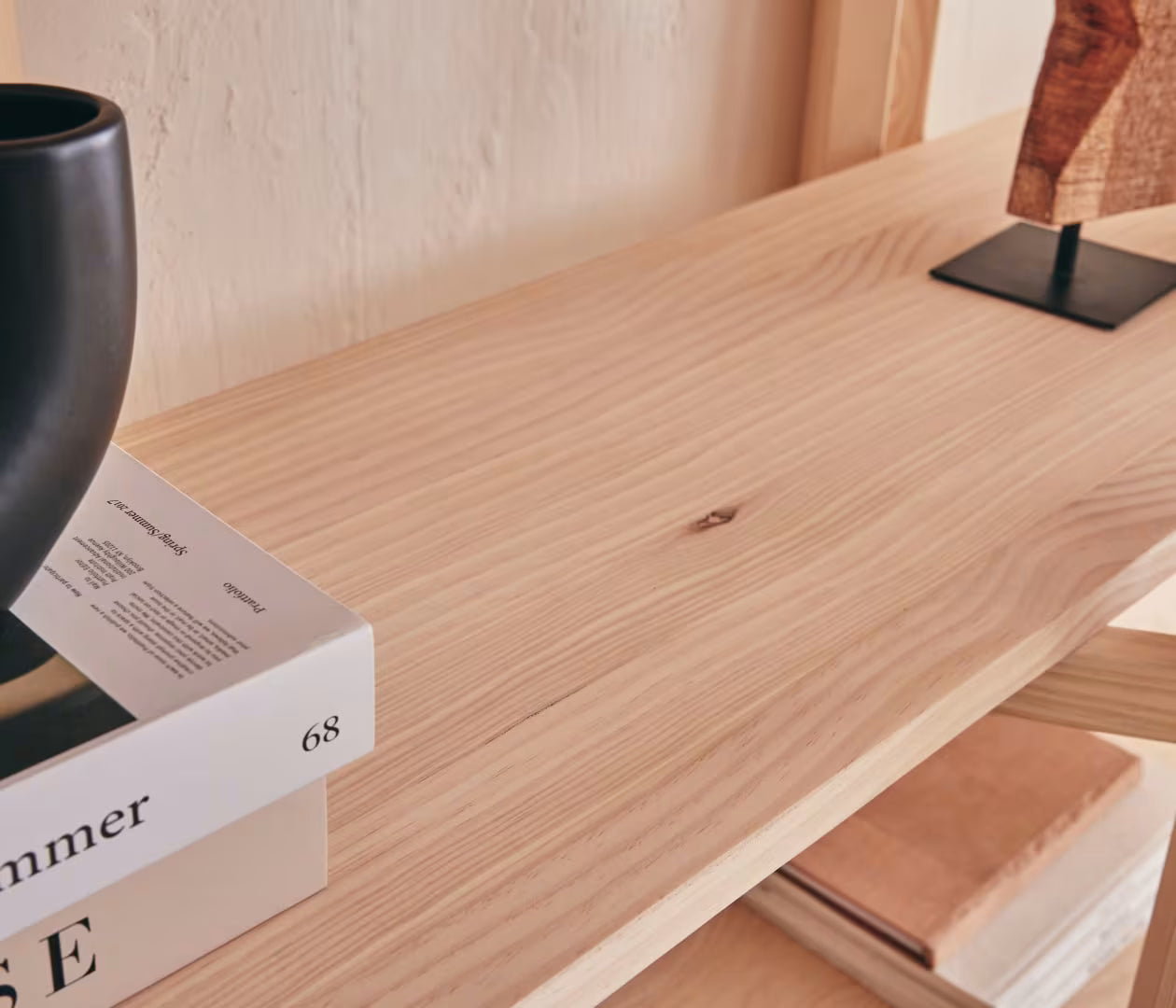 Étagère bibliothèque en bois massif ORI
