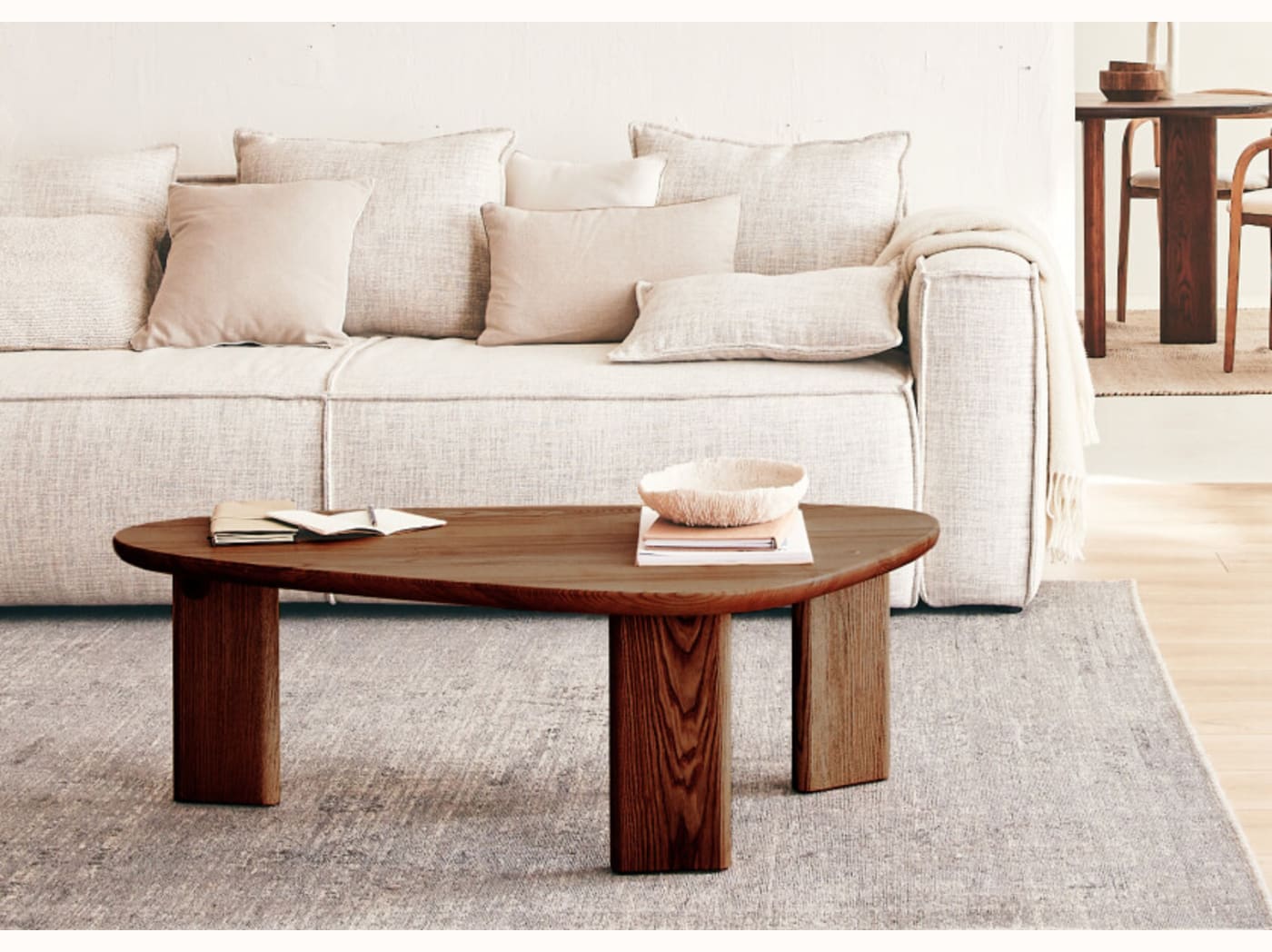 Table basse en bois organique BAOBAB