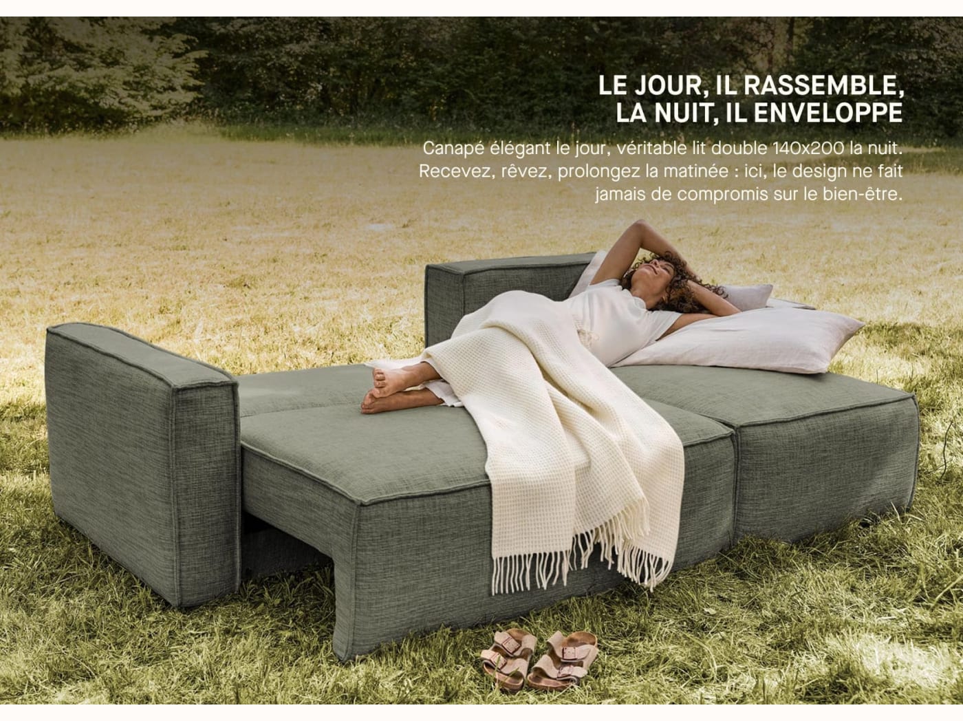 Canapé convertible d'angle FOLIA