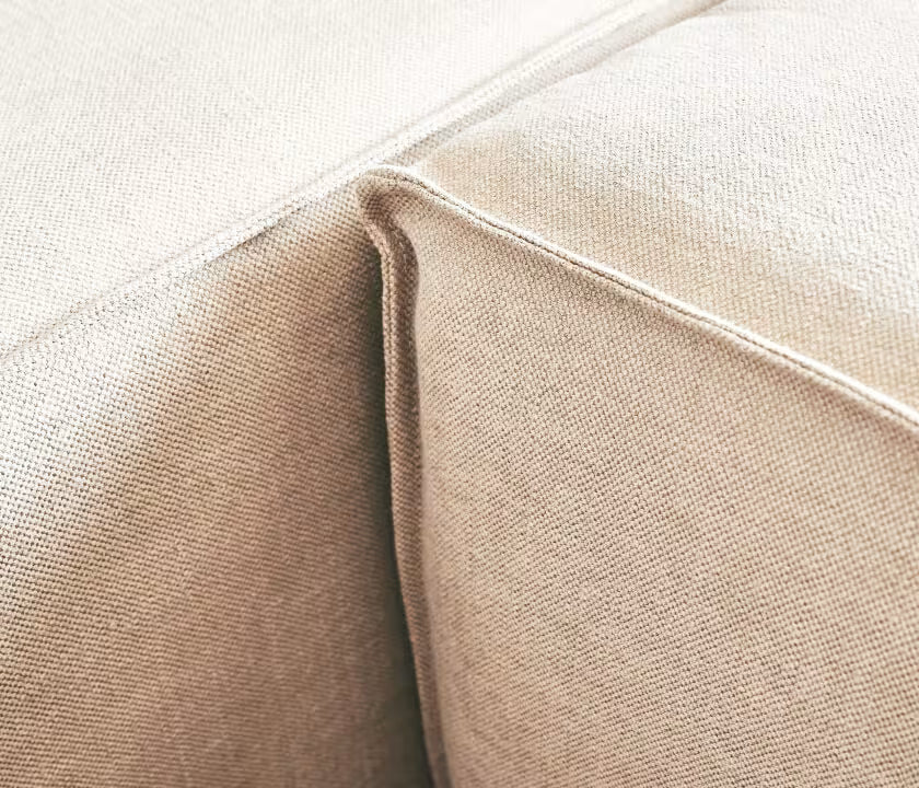 Canapé modulable d'angle 3 places avec pouf ARIA