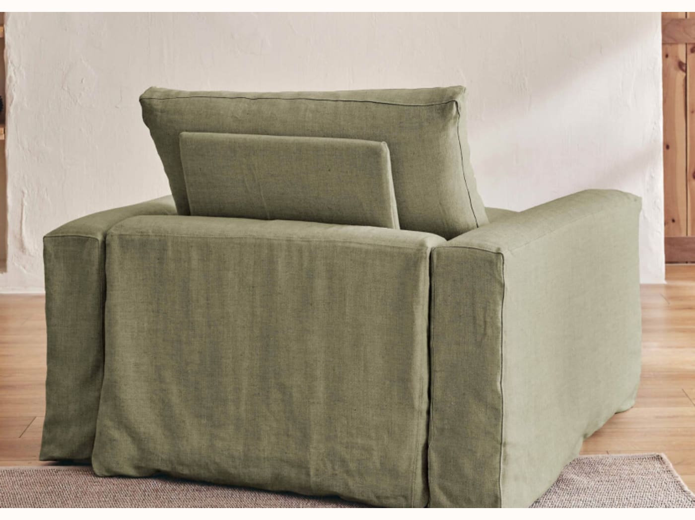 Fauteuil LENO en lin 60 cm