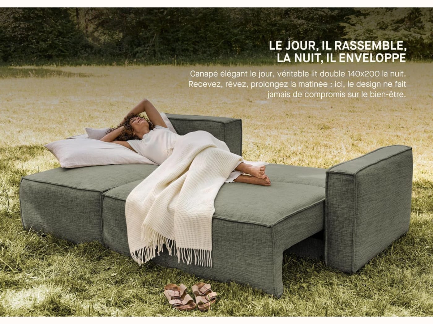 Canapé convertible d'angle FOLIA