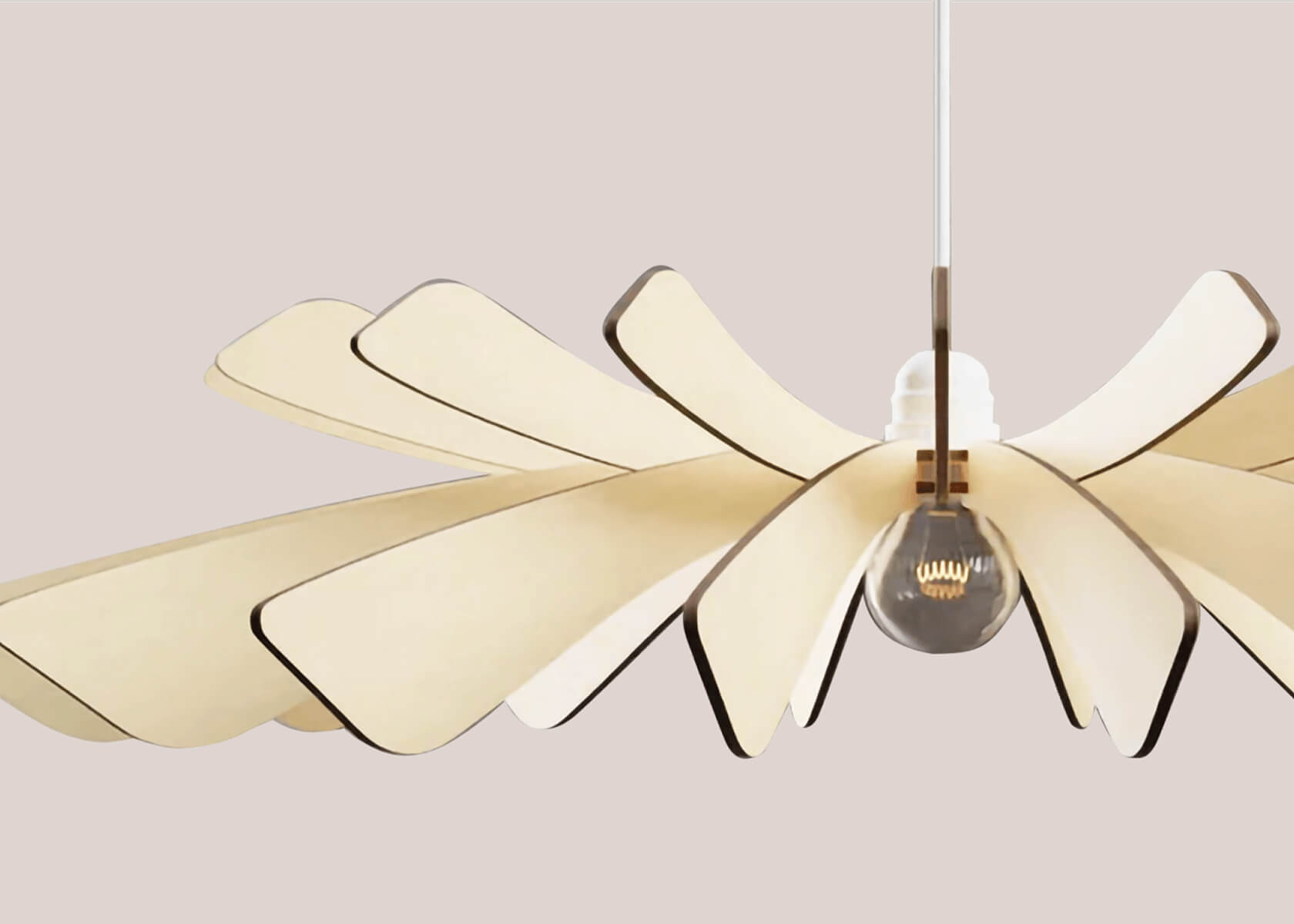 Suspension en bois AURORA - Atelier Loupiote x Kipli