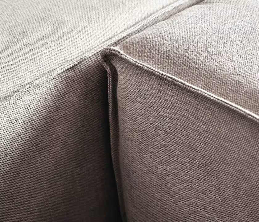 Canapé modulable d'angle 3 places avec pouf ARIA