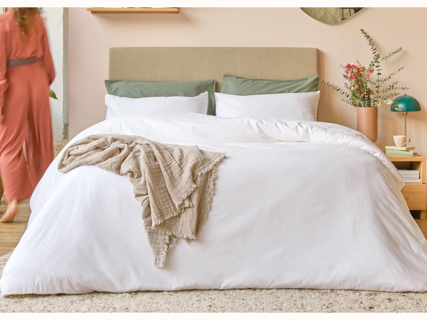 Taie d'oreiller en coton bio