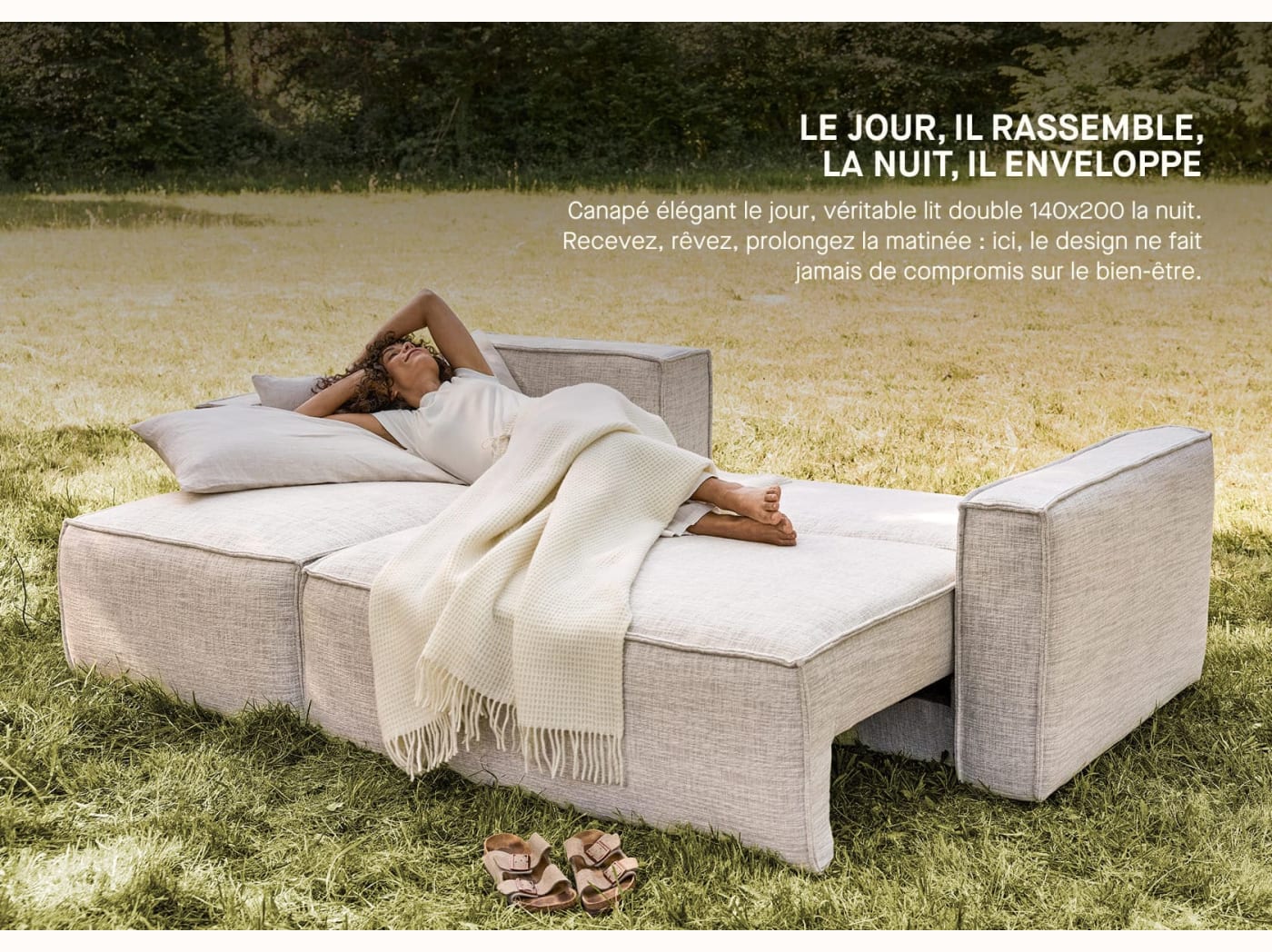 Canapé convertible d'angle FOLIA