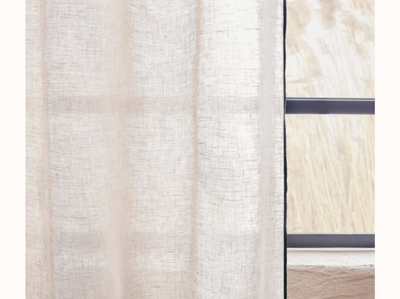 Rideau léger à oeillets en lin LENO