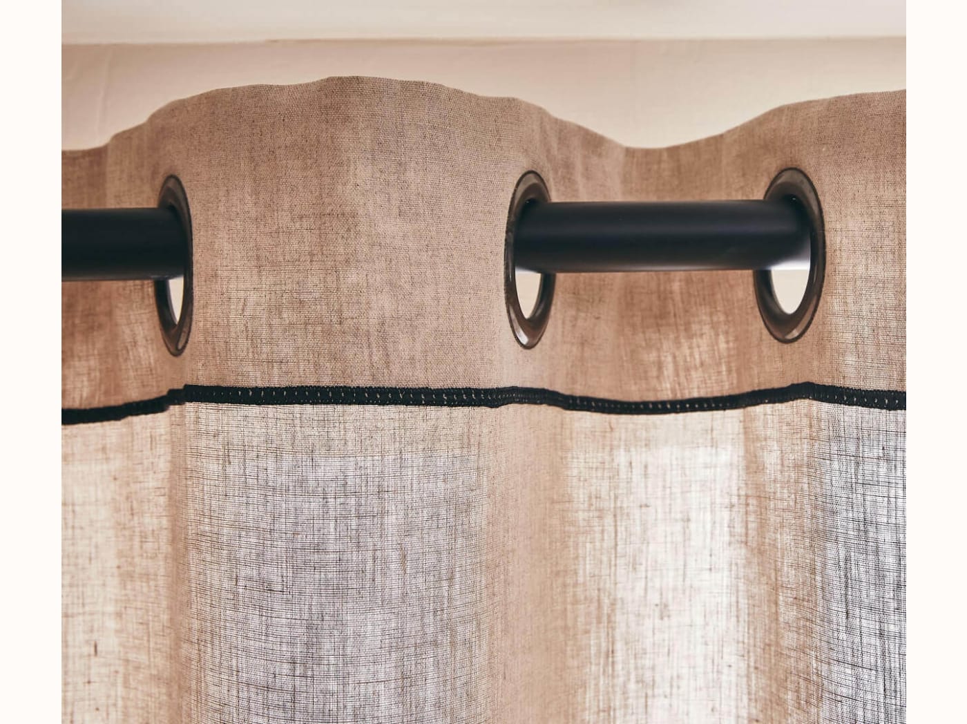 Rideau léger à oeillets en lin LENO