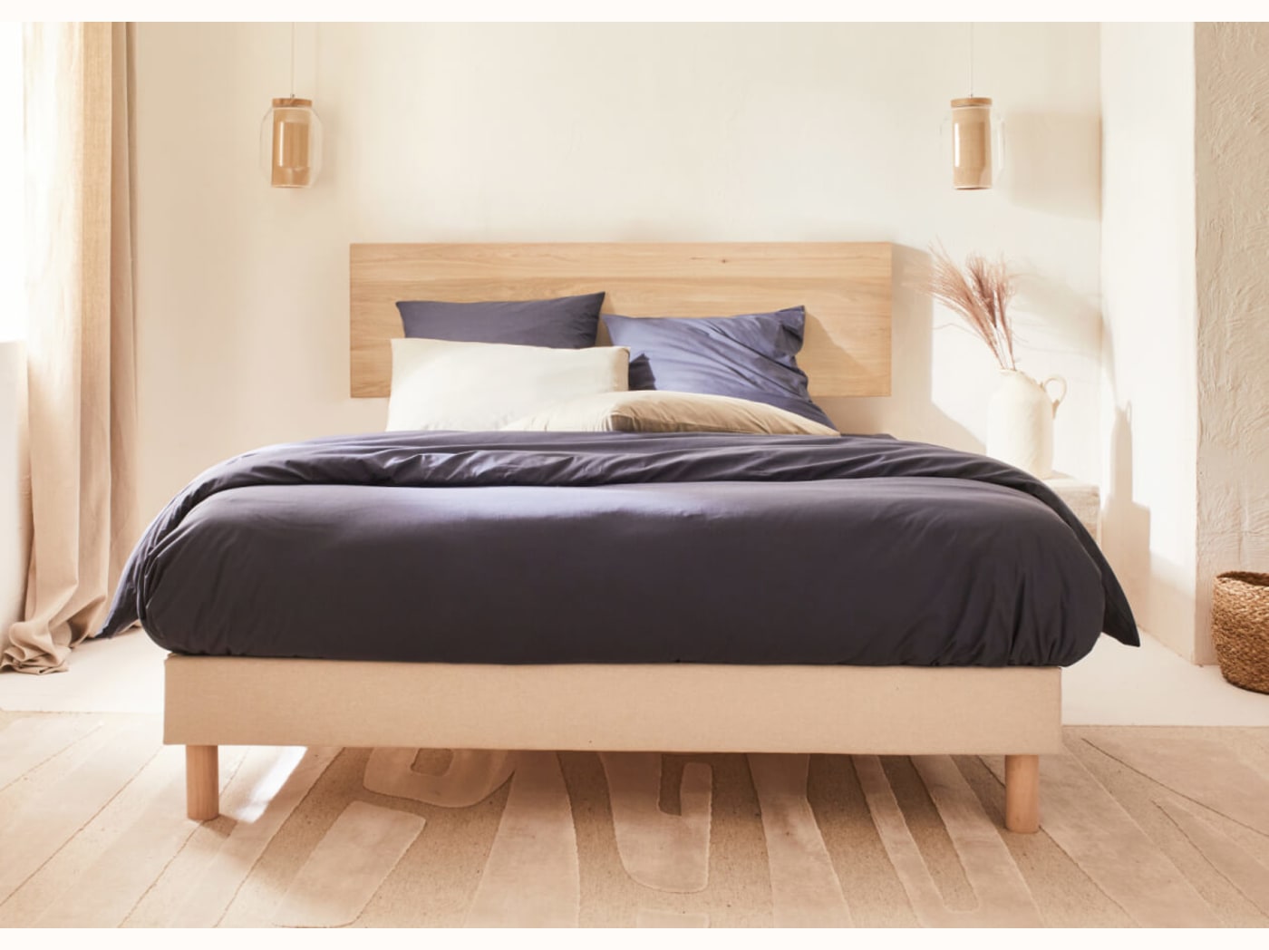 Tête de lit en bois massif LIVIA