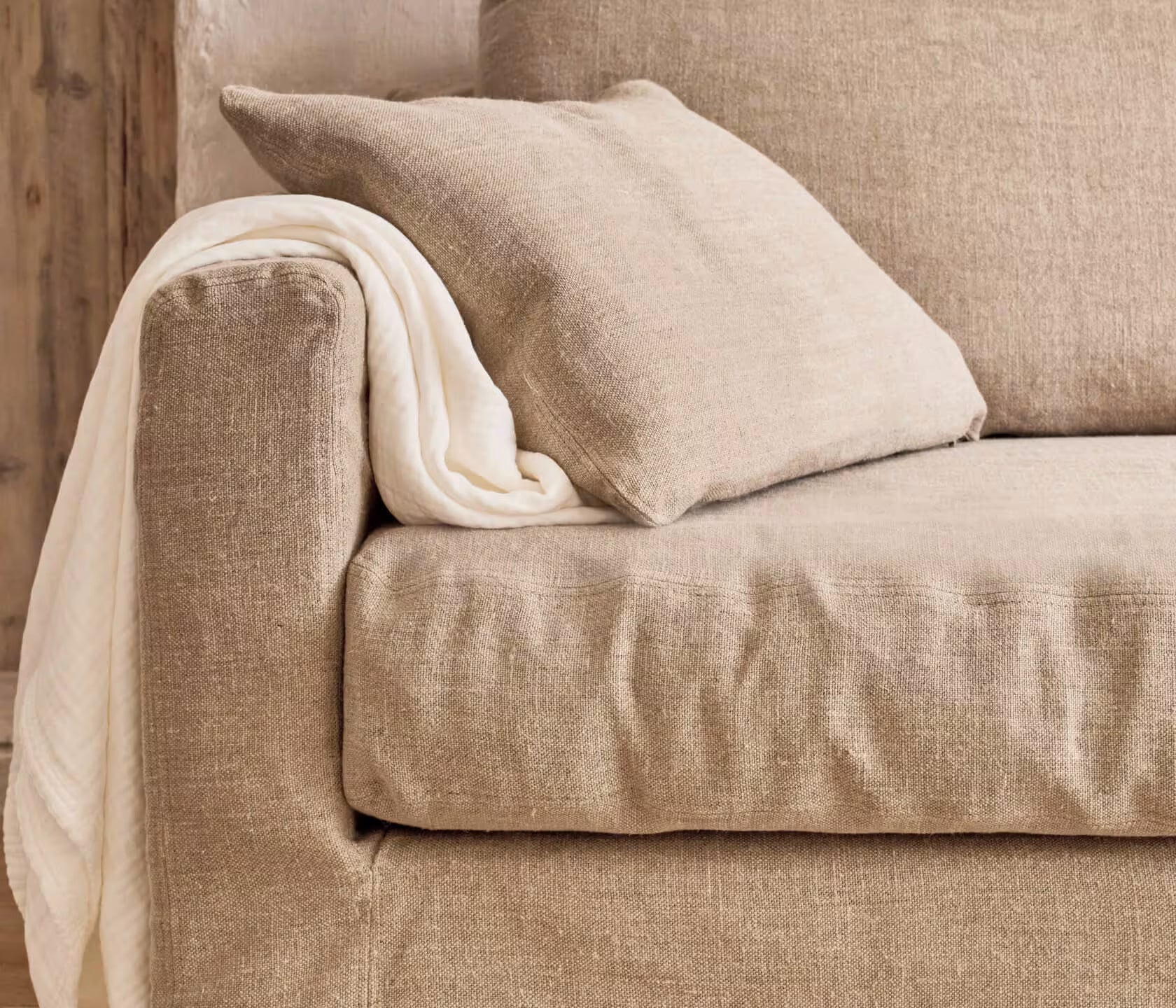 Fauteuil en lin PALM