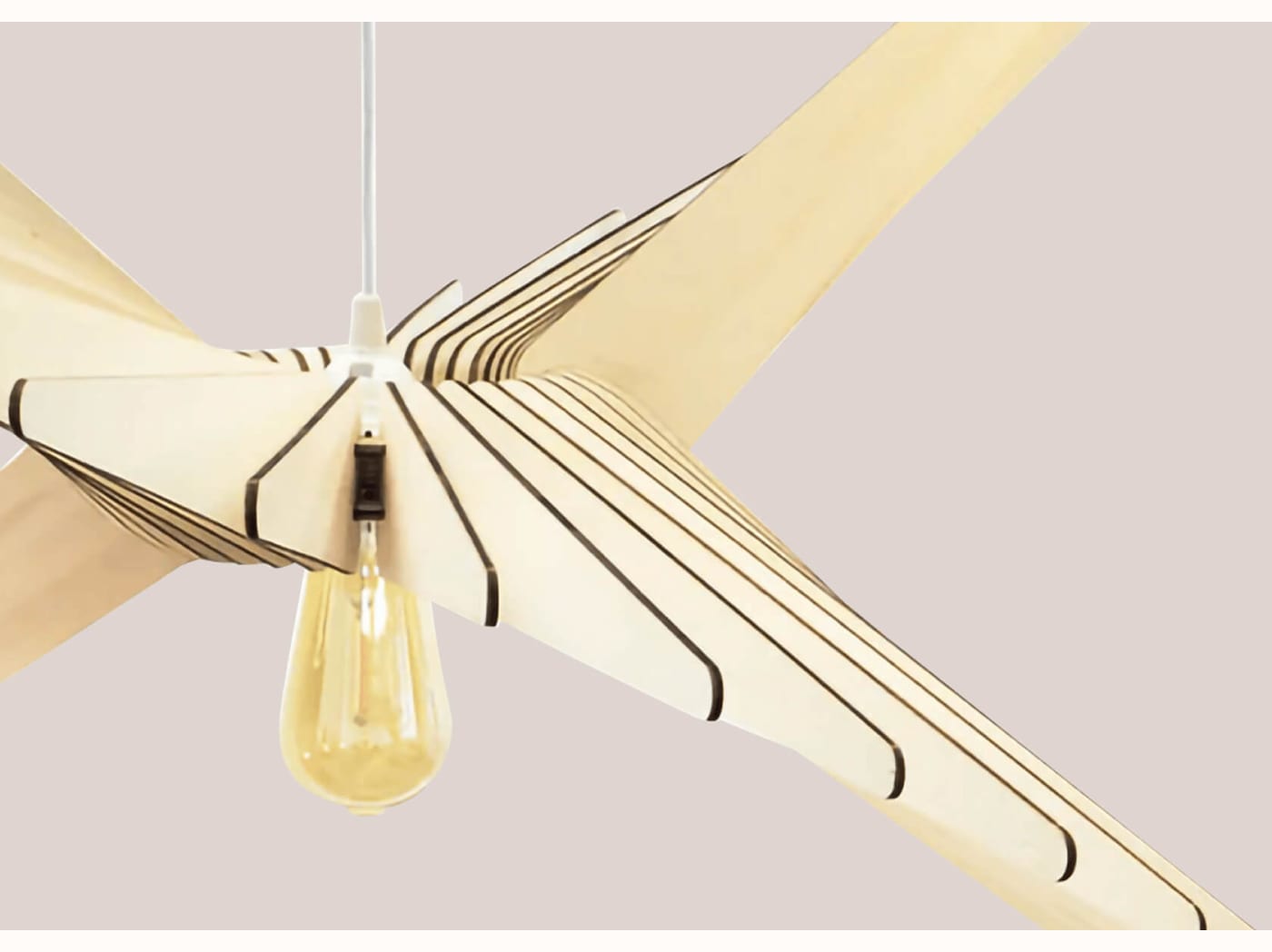 Suspension en bois ALBATROS - Atelier Loupiote x Kipli