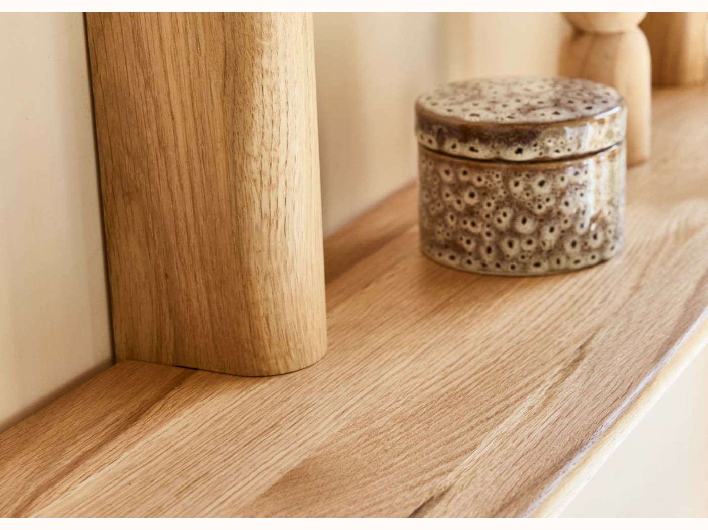 Étagère murale en bois massif BAOBAB - 4 tablettes