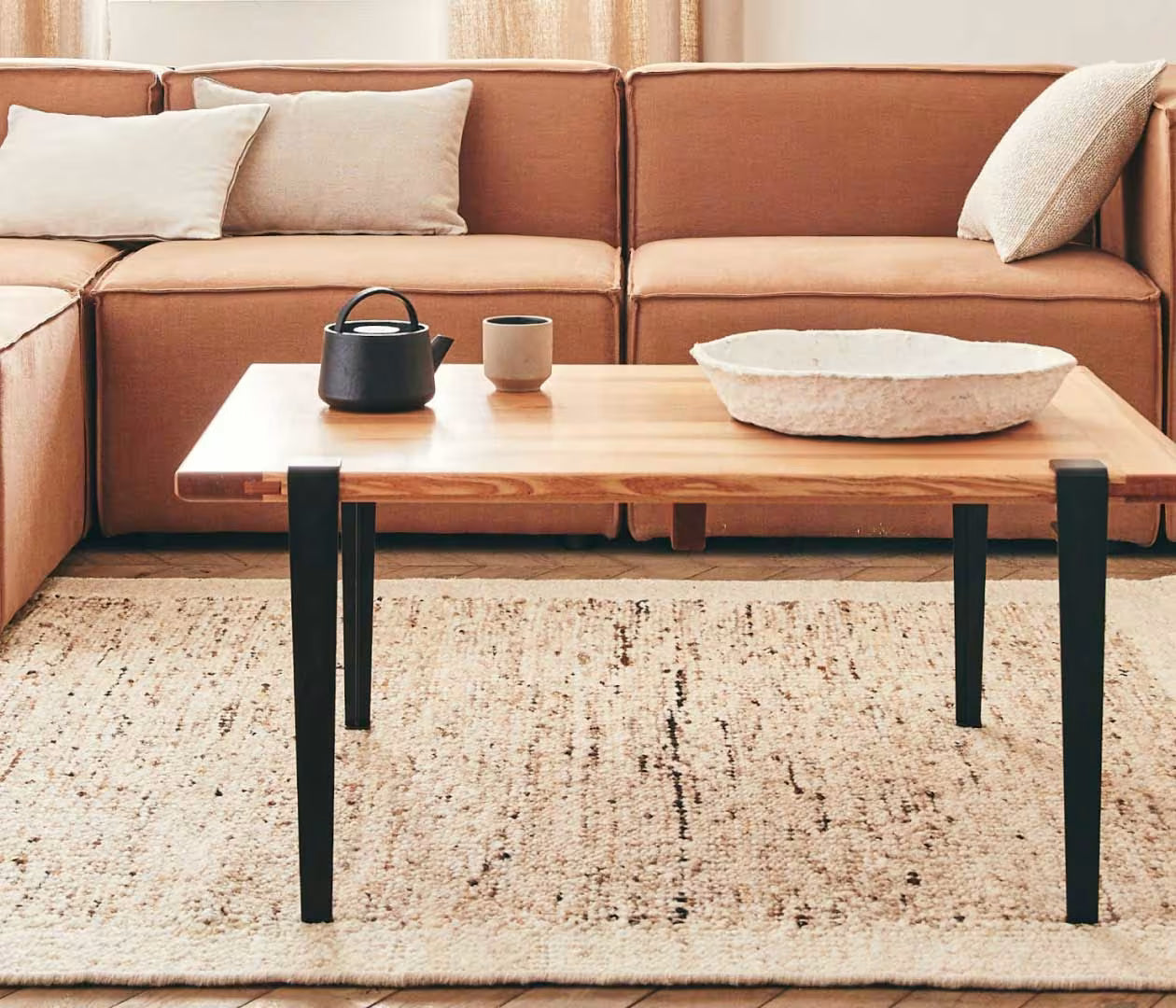 Tapis tissé en laine ELBA