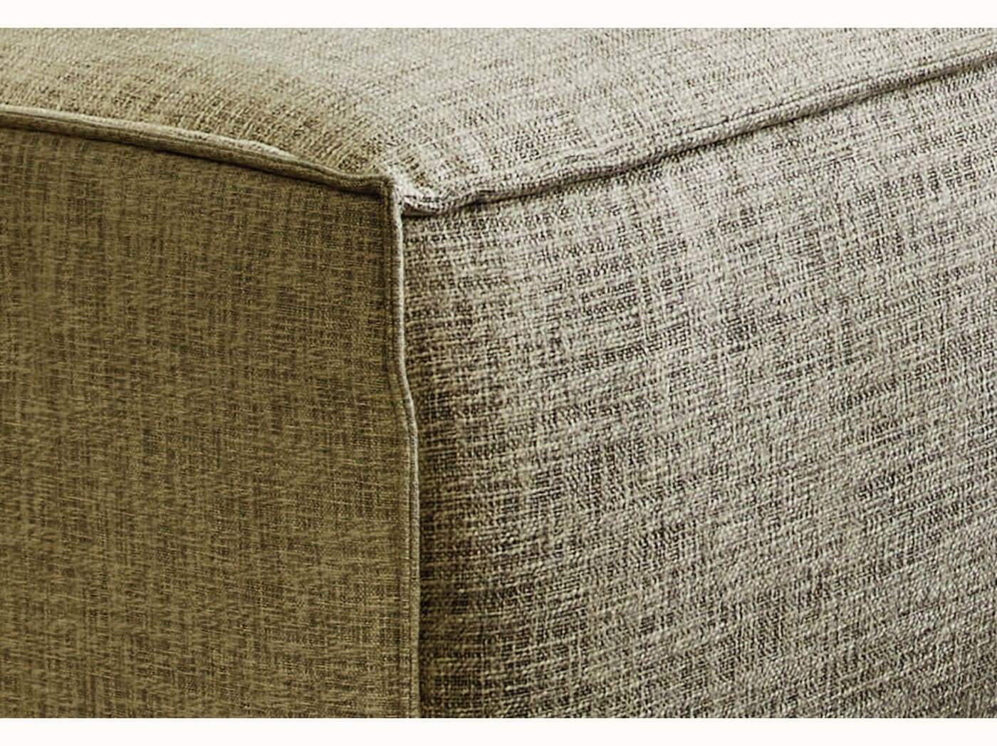 Pouf avec base en bois FOLIA