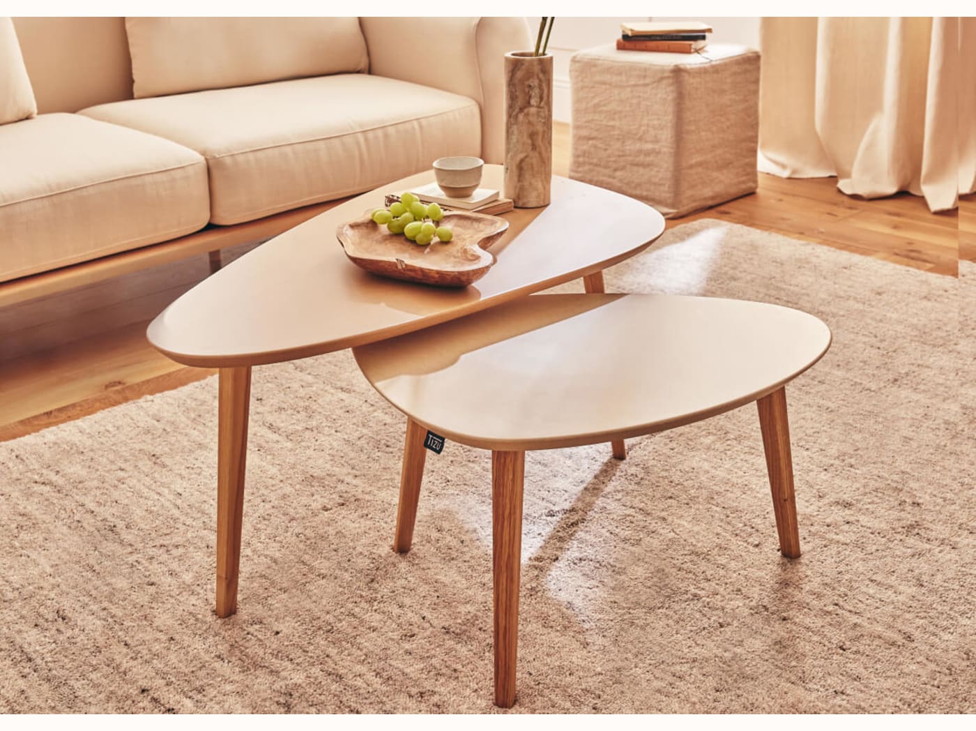 Table basse en bois - TIZU x Kipli