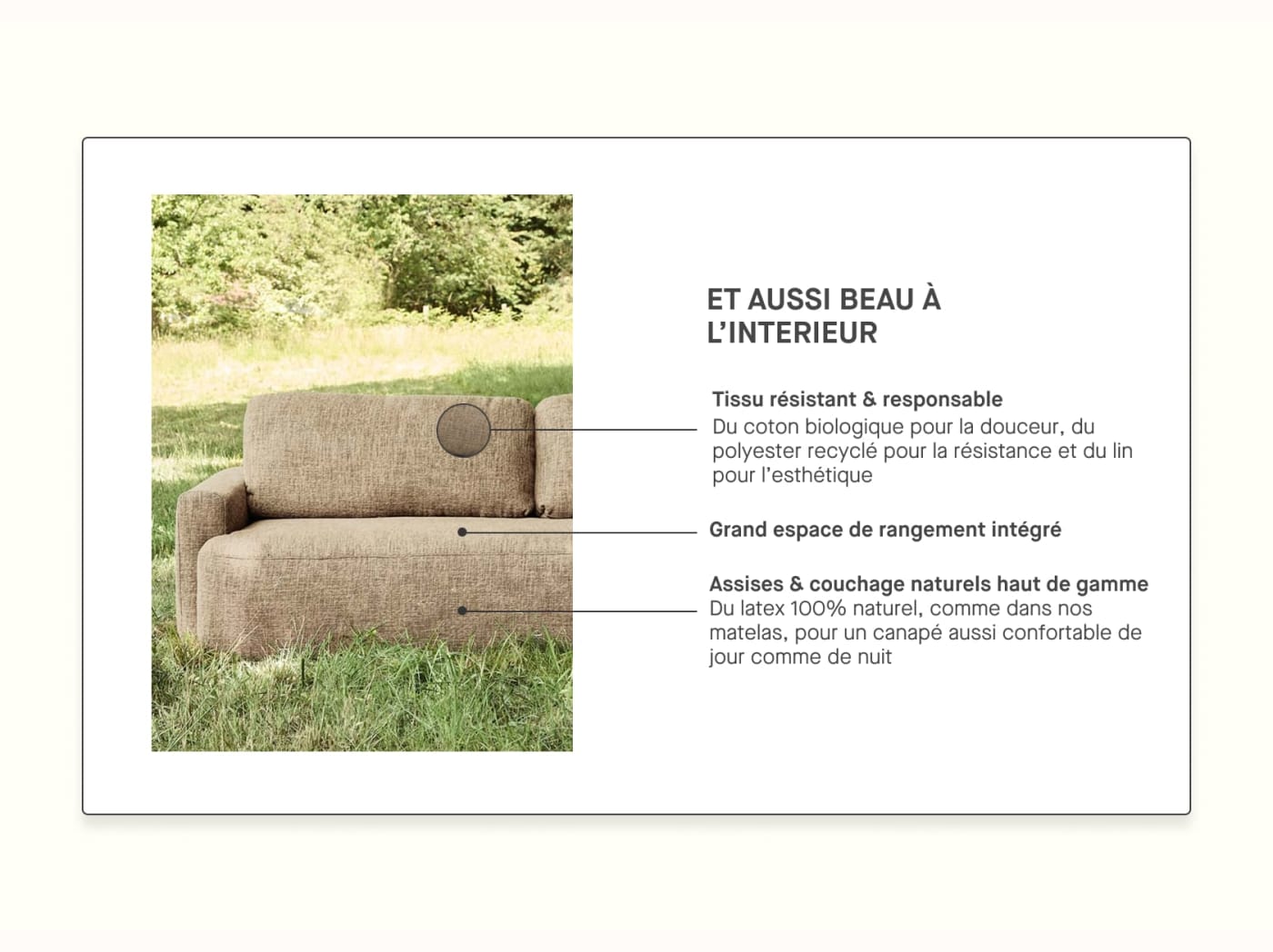 Canapé convertible CLOUD