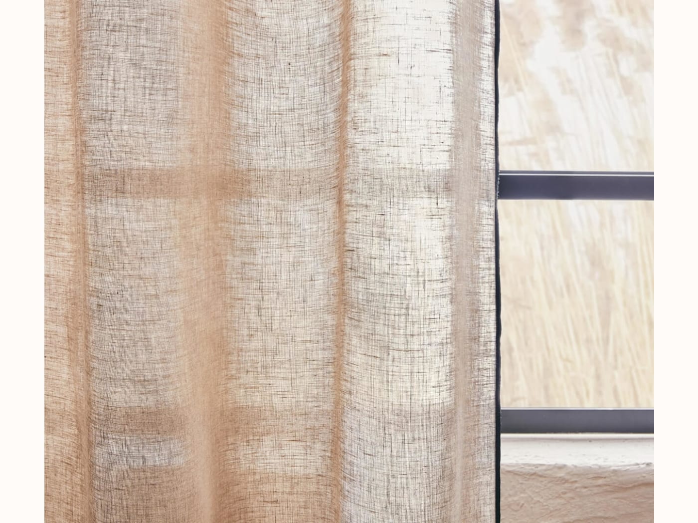 Rideau léger à oeillets en lin LENO