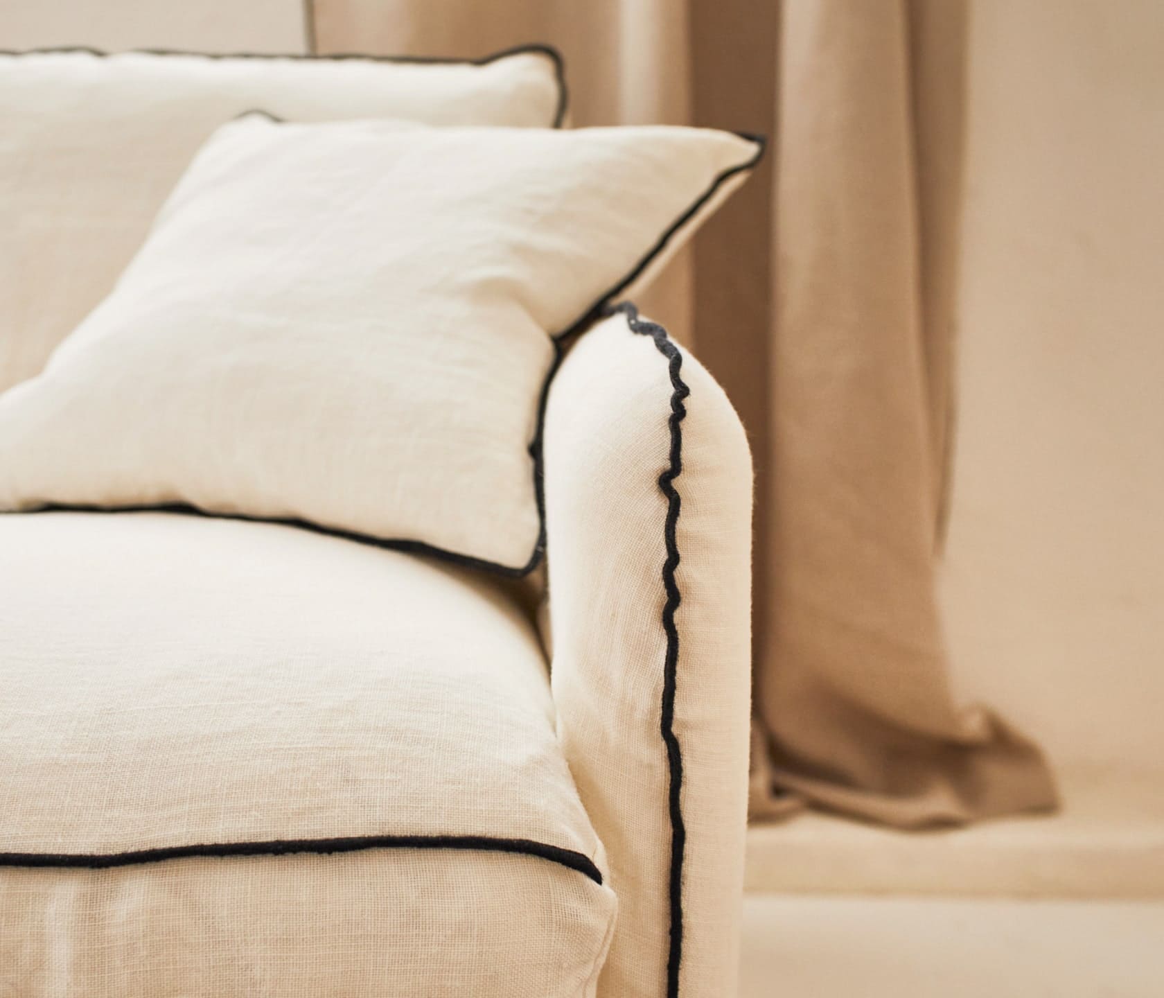 Fauteuil en lin OLIA