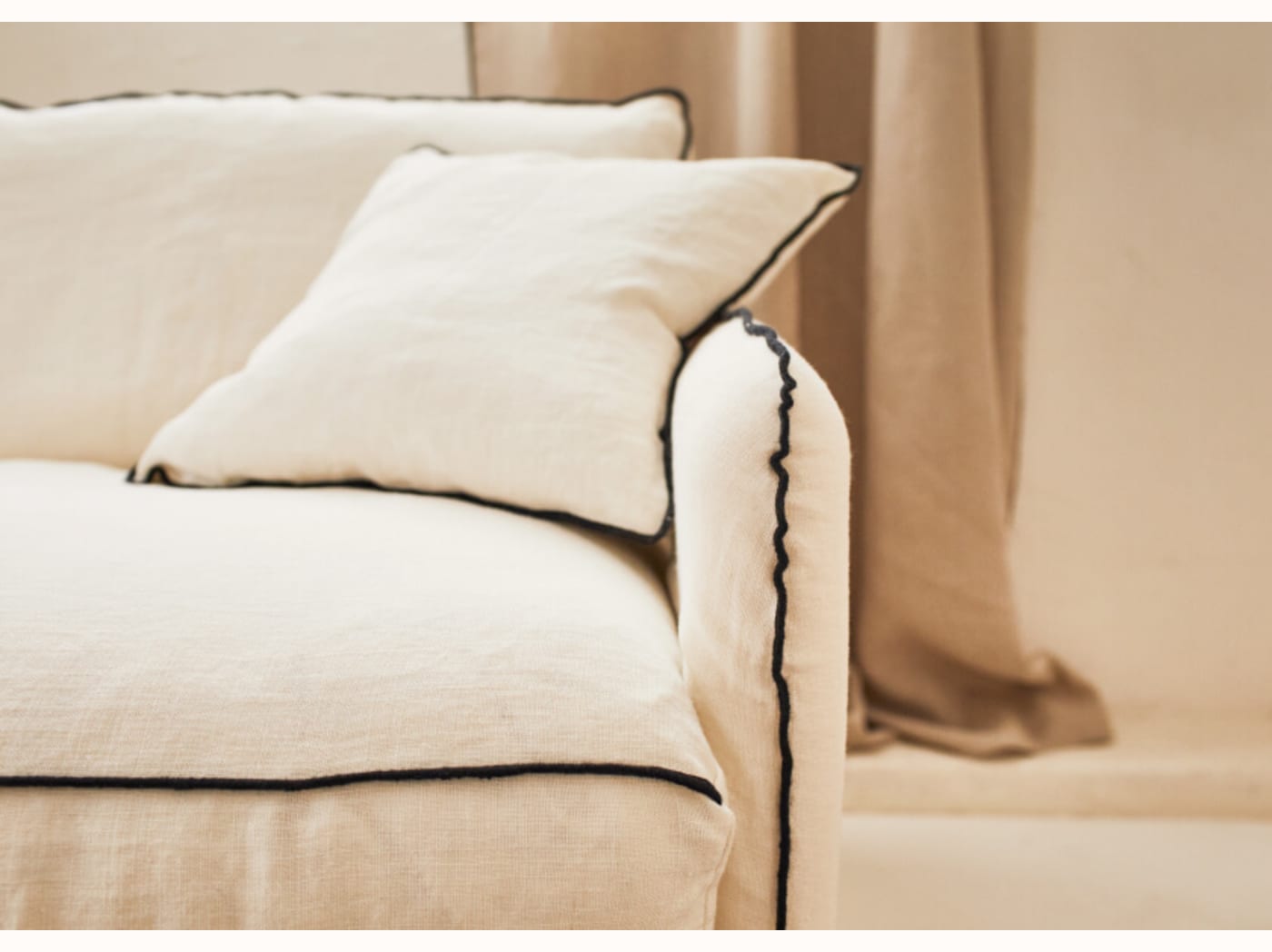 Canapé convertible en lin OLIA